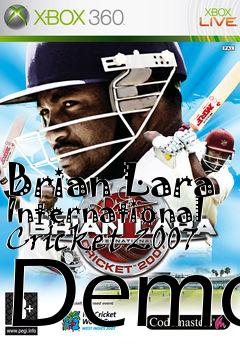 Box art for Brian Lara International Cricket 2007 Demo