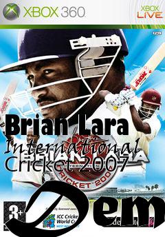 Box art for Brian Lara International Cricket 2007 Demo