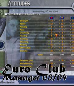 Box art for Euro Club Manager 03/04 