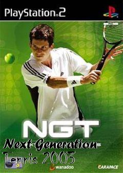 Box art for Next Generation Tennis 2003 