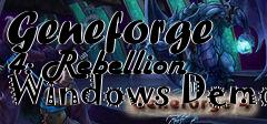 Box art for Geneforge 4: Rebellion Windows Demo