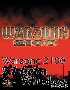 Box art for Warzone 2100 2.1 beta 5 - Window