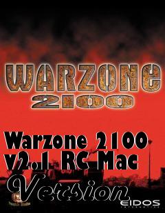 Box art for Warzone 2100 v2.1 RC Mac Version
