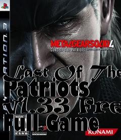 Box art for Last Of The Patriots v1.33 Free Full Game