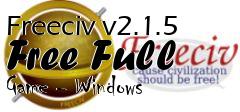Box art for Freeciv v2.1.5 Free Full Game - Windows