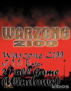 Box art for Warzone 2100 v2.1.0 Beta 2 Full Game (Windows)