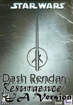 Box art for Dash Rendar Resurgence (JA Version)