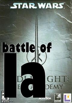 Box art for battle of la