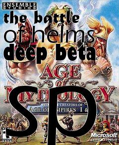 Box art for the battle of helms deep beta sp