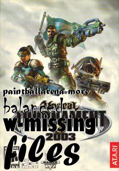 Box art for paintballarena-more balanced w-missing files
