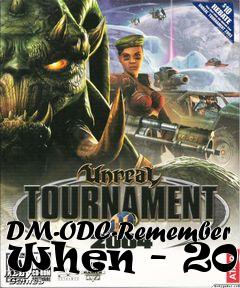 Box art for DM-ODC-Remember When - 2008