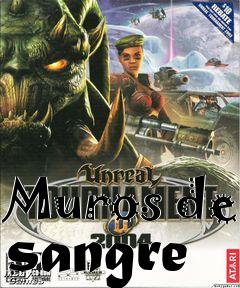 Box art for Muros de sangre