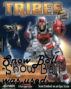 Box art for Snow Boll -Snow Ball was used-