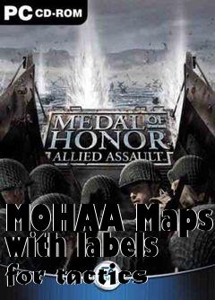 Box art for MOHAA Maps with labels for tactics