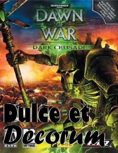 Box art for Dulce et Decorum