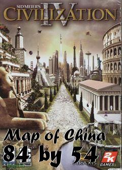 Box art for Map of China 84 by 54