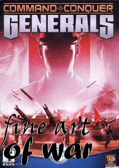 Box art for fine art of war