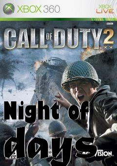 Box art for Night of days