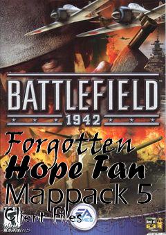 Box art for Forgotten Hope Fan Mappack 5 Client Files