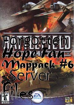 Box art for Forgotten Hope Fan Mappack #6 - Server Files