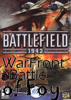 Box art for WarFront - Battle of Foy