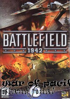 Box art for war of pacific island final