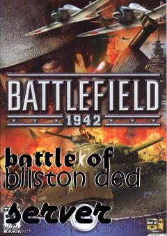 Box art for battle of bilston ded server