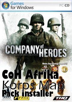 Box art for CoH Afrika Korps Map Pack Installer