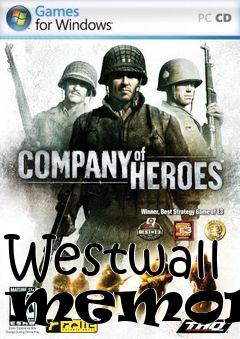 Box art for Westwall memorys