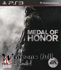 Box art for Weapons full realism model