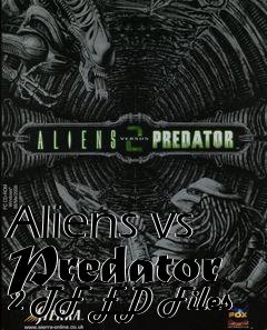 Box art for Aliens vs Predator 2 TF ED Files