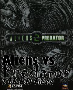 Box art for Aliens vs Predator 2 TF ED Files