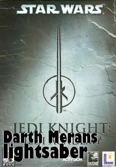 Box art for Darth Merans lightsaber