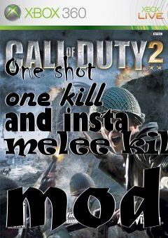 Box art for One shot one kill and insta melee kill mod