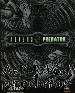 Box art for AvP-R Wolf predator