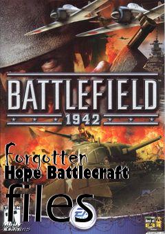 Box art for Forgotten Hope Battlecraft files