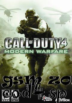 Box art for gsm zone cod4 sp