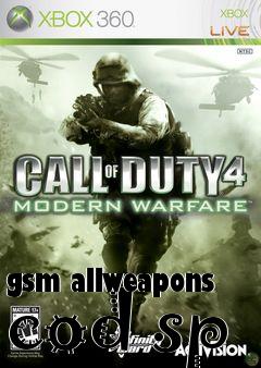 Box art for gsm allweapons cod sp