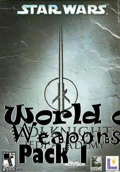 Box art for World of  Weapons - Pack 1
