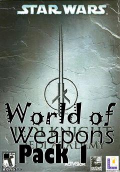 Box art for World of  Weapons - Pack 1