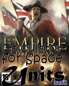 Box art for Calculator for Space Units