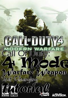 Box art for Call Of Duty: 4 Modern Warfare Weapon Stat Changing Tutorial