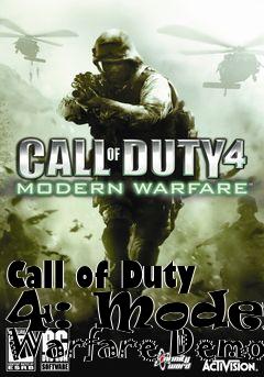 Box art for Call of Duty 4: Modern Warfare Demo