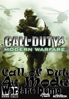 Box art for Call of Duty 4: Modern Warfare Demo