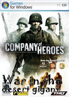 Box art for War in the desert gigant