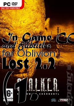 Box art for In Game CC and Subtitles for Oblivion Lost 2.2 (1.