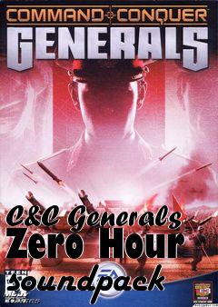Box art for C&C Generals Zero Hour soundpack