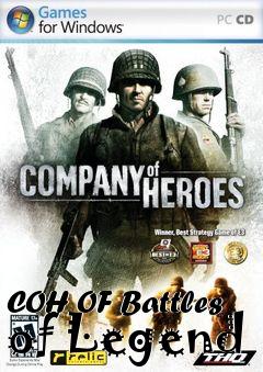 Box art for COH OF Battles of Legend