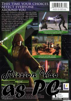 Box art for Mission Vao as PC