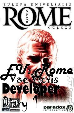 Box art for EU: Rome - Vae Victis Developer Diary 1